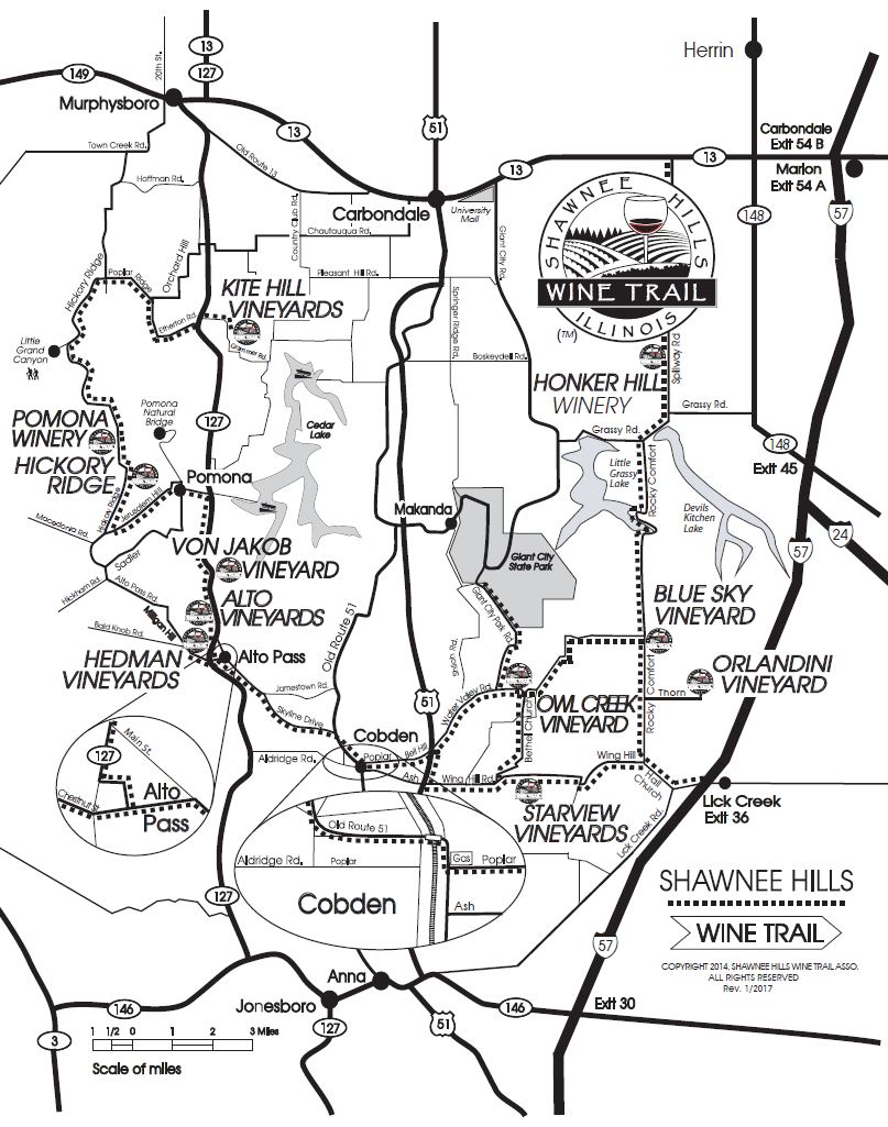 Shawnee Wine Map